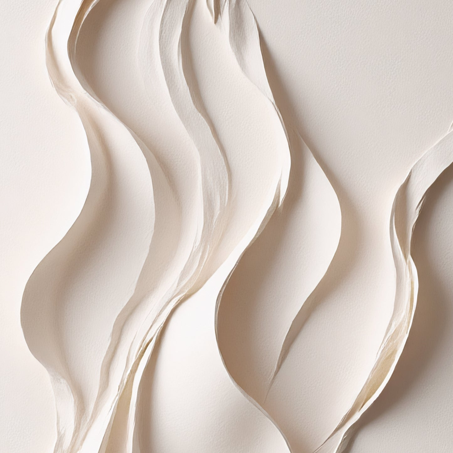 Beige Wall Sculptures, 3D Wood Wall Art, Minimalist Wall Hanging Home Decor