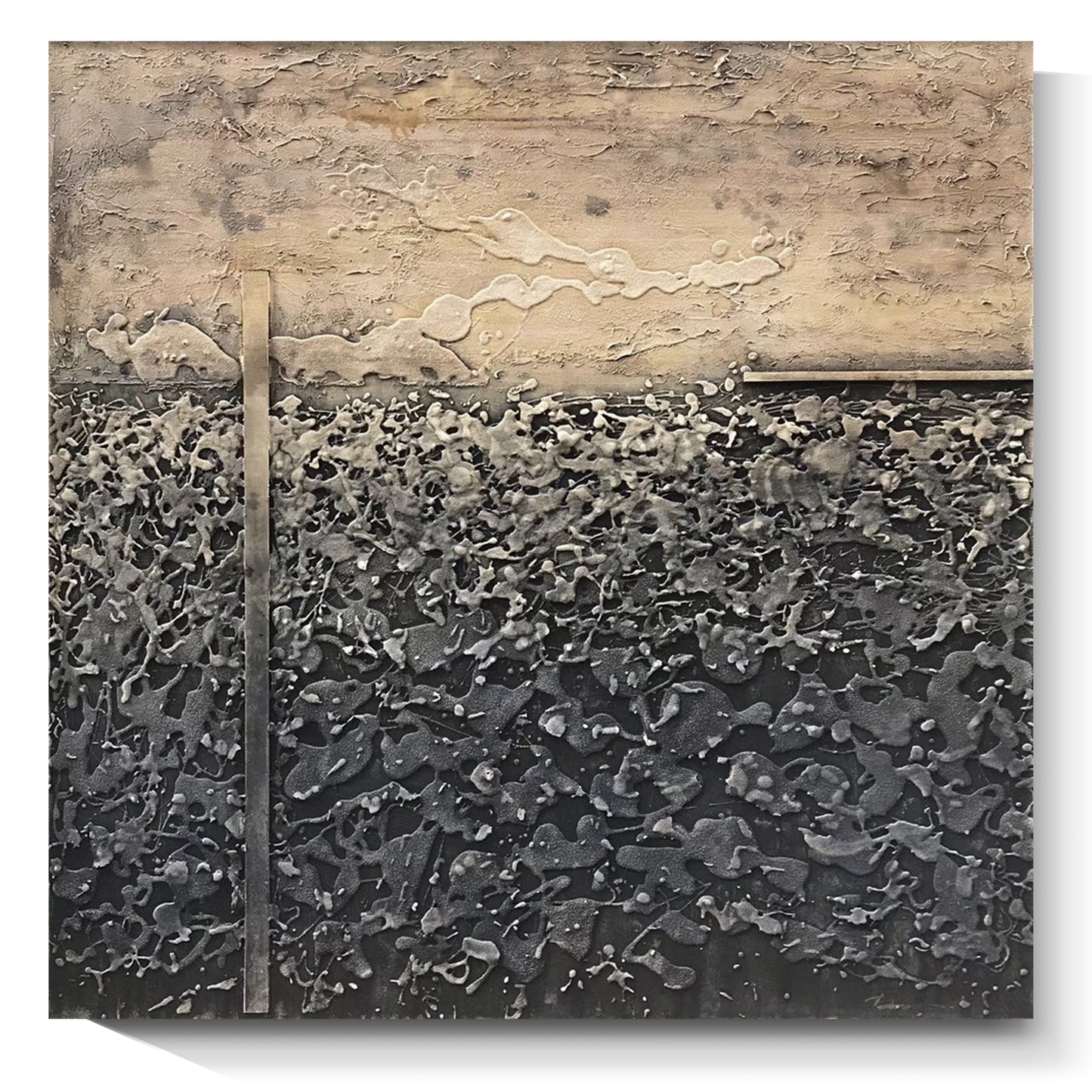 Modern abstract wall art, hand-painted oil painting