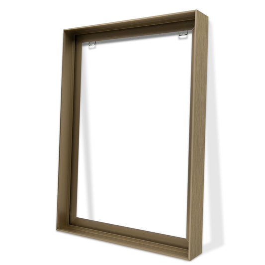 Metal Floating Picture Frame for Canvas Oil Painting, DIY Canvas Picture Frame, 1.5 Inch Depth for Canvas Prints Wall Art/Portrait/Landscape Living Room Bedroom Kitchen Decor (bronze)