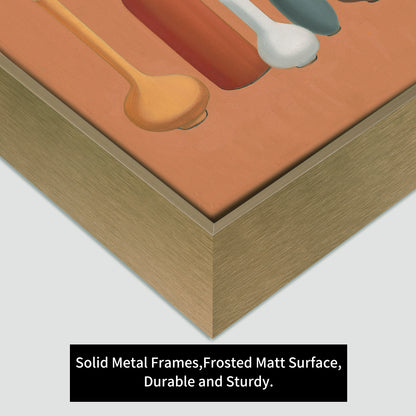 Metal Floating Picture Frame for Canvas Oil Painting, DIY Canvas Picture Frame, 1.5 Inch Depth for Canvas Prints Wall Art/Portrait/Landscape Living Room Bedroom Kitchen Decor (bronze)