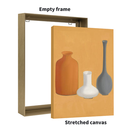 Metal Floating Picture Frame for Canvas Oil Painting, DIY Canvas Picture Frame, 1.5 Inch Depth for Canvas Prints Wall Art/Portrait/Landscape Living Room Bedroom Kitchen Decor (bronze)
