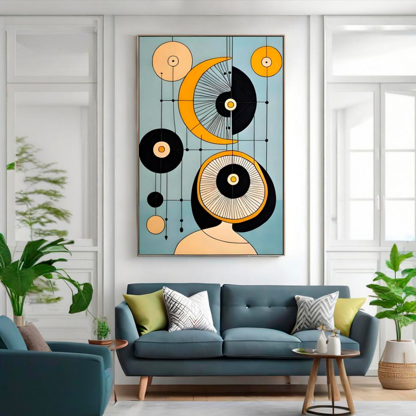 Metal Floating Picture Frame for Canvas Oil Painting, DIY Canvas Picture Frame, 1.5 Inch Depth for Canvas Prints Wall Art/Portrait/Landscape Living Room Bedroom Kitchen Decor (bronze)