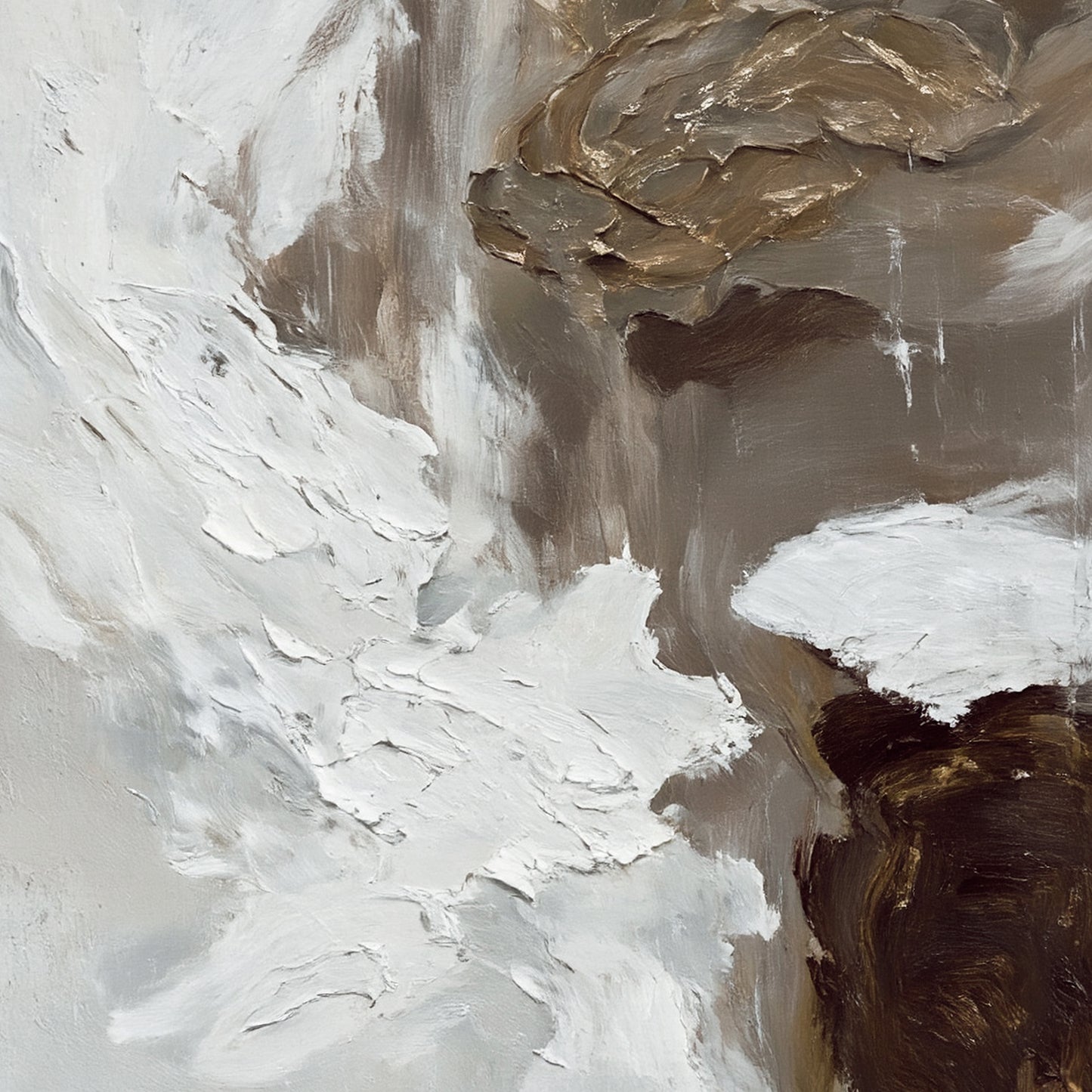 Modern abstract wall art, hand-painted oil painting