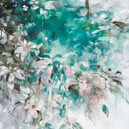 Modern abstract wall art, hand-painted oil painting