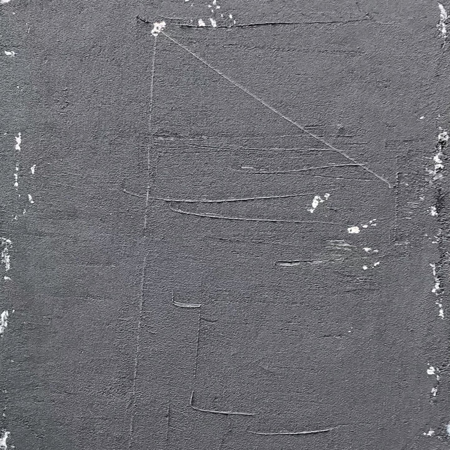 Black abstract wall art, hand-painted oil painting
