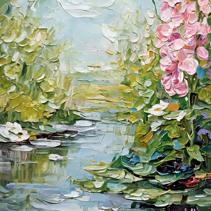 Modern abstract wall art, hand-painted oil painting