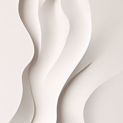 Beige Wall Sculptures, 3D Wood Wall Art, Minimalist Wall Hanging Home Decor