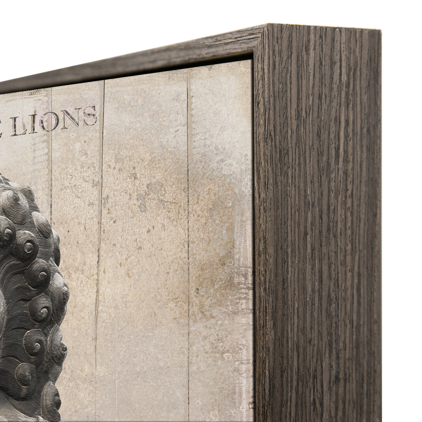 "stone lion"hand-stretched canvas prints