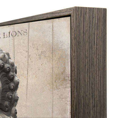 "stone lion"hand-stretched canvas prints