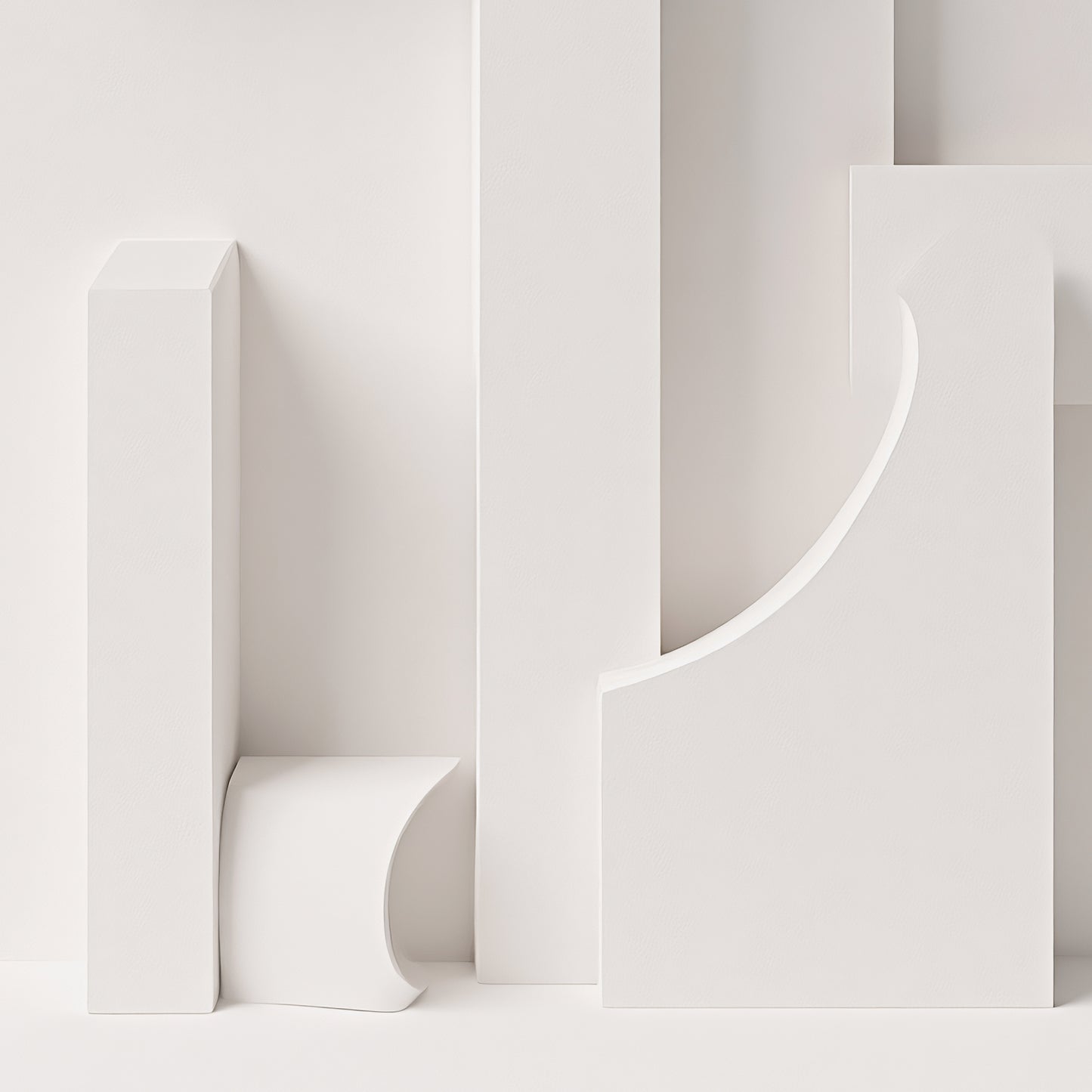 Beige Wall Sculptures, 3D Wood Wall Art, Minimalist Wall Hanging Home Decor