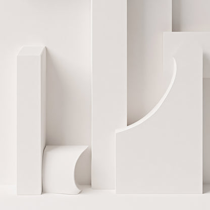 Beige Wall Sculptures, 3D Wood Wall Art, Minimalist Wall Hanging Home Decor