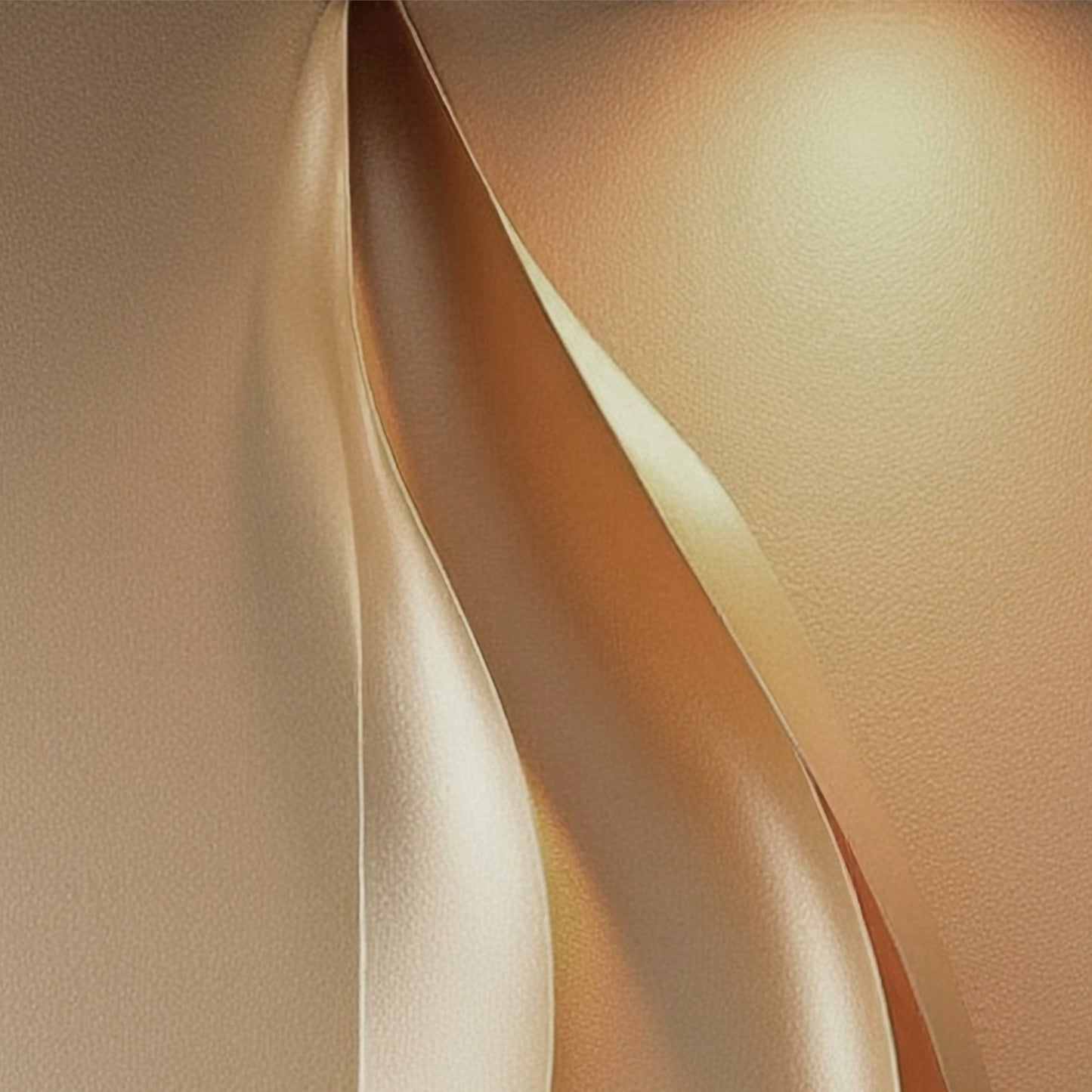 Light brown wall sculpture, 3D wooden wall art, simple wall-mounted home decoration.