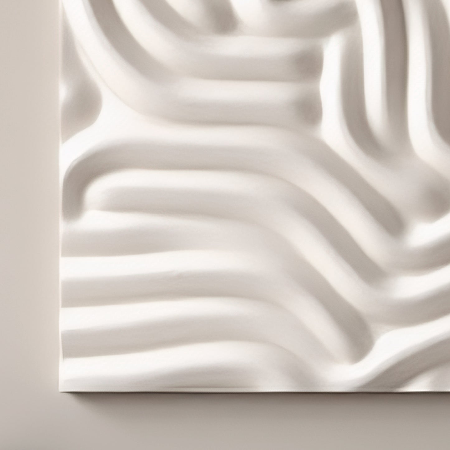 Beige Wall Sculptures, 3D Wood Wall Art, Minimalist Wall Hanging Home Décor