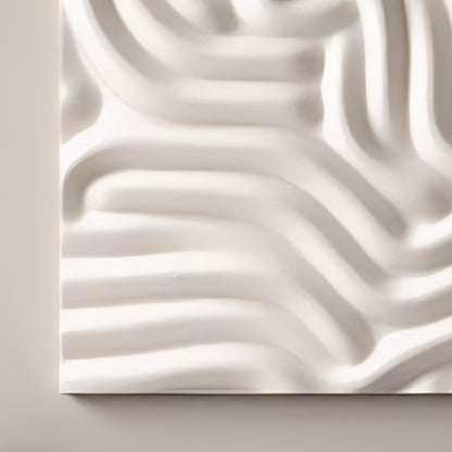 Beige Wall Sculptures, 3D Wood Wall Art, Minimalist Wall Hanging Home Décor