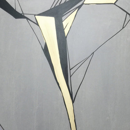Modern abstract wall art, hand-painted oil painting