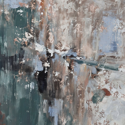 Modern abstract wall art, hand-painted oil painting