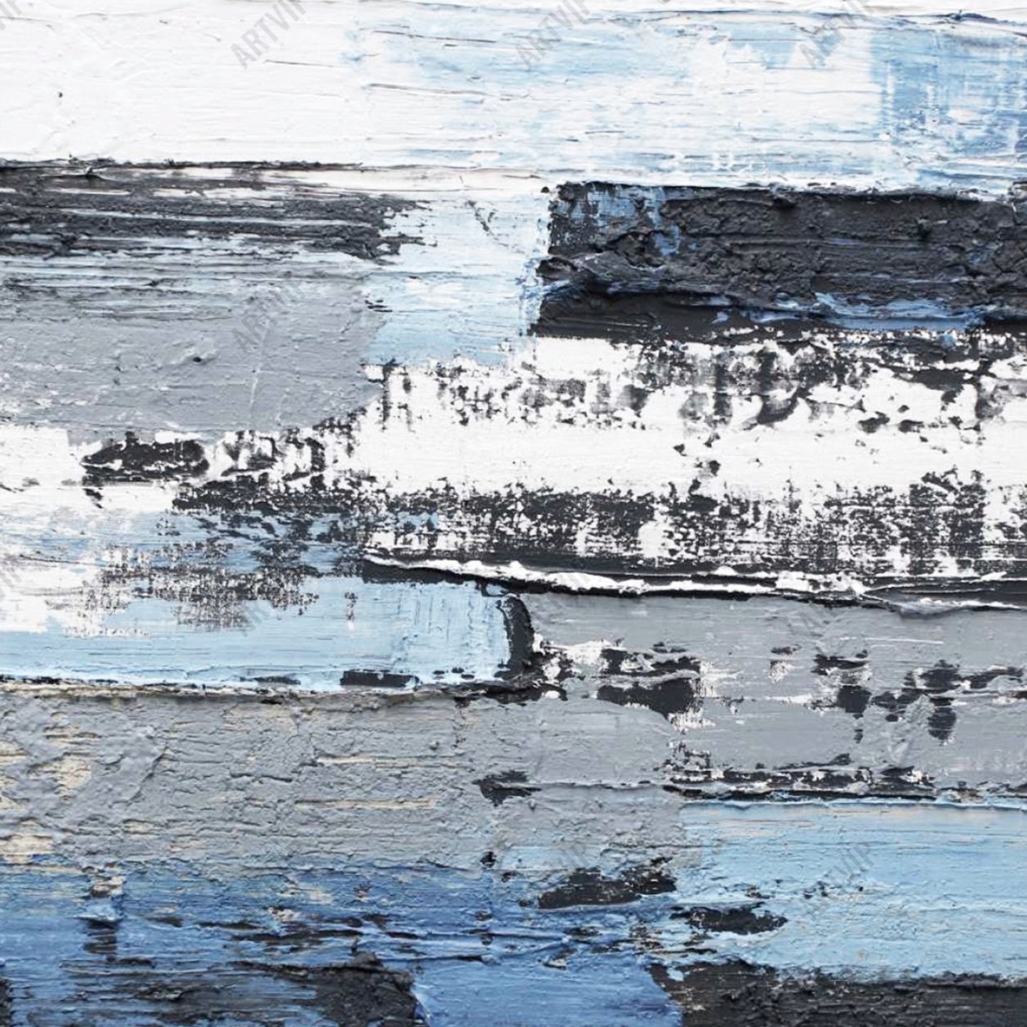 Modern abstract wall art, hand-painted oil painting