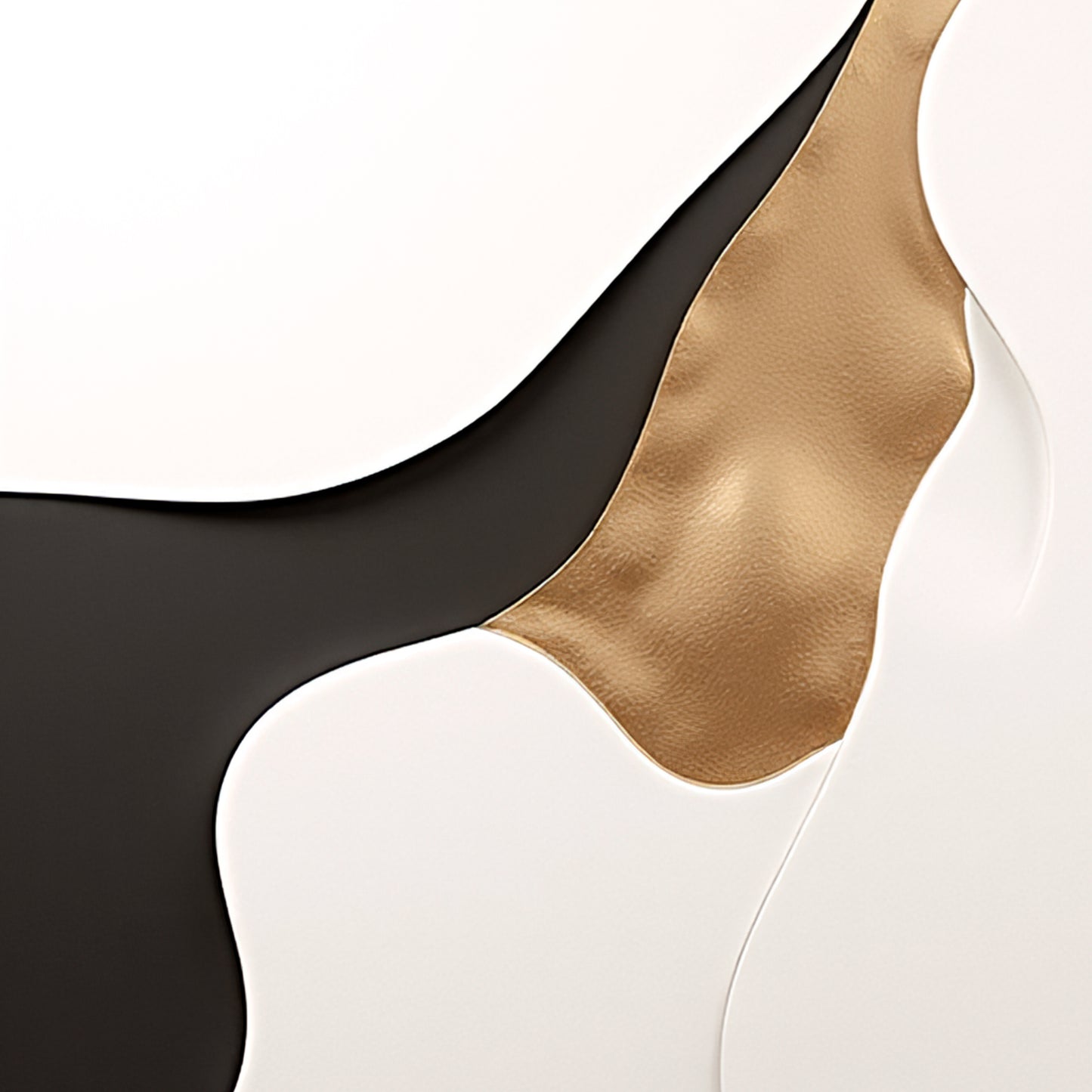 Beige and gold black Wall Sculptures, 3D Wood Wall Art, Minimalist Wall Hanging Home Decor