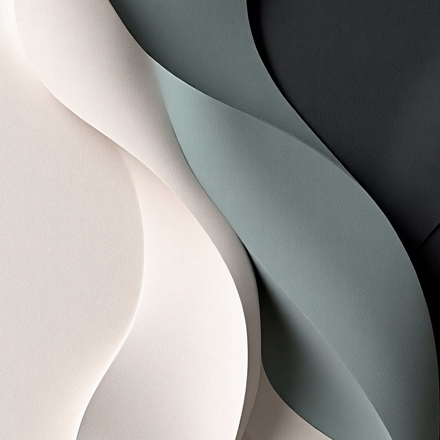 Beige, black, and dark greenWall Sculptures, 3D Wood Wall Art, Minimalist Wall Hanging Home Decor