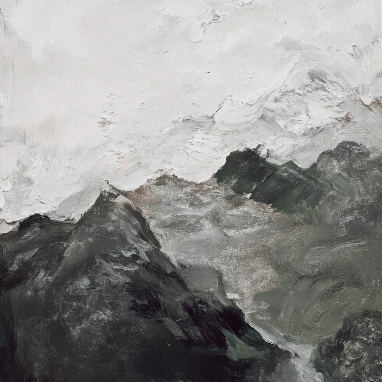 Modern abstract wall art, hand-painted oil painting