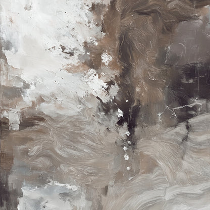 Modern abstract wall art, hand-painted oil painting