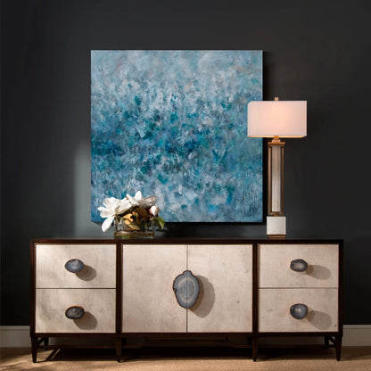 Square modern abstract wall art, hand-painted oil painting