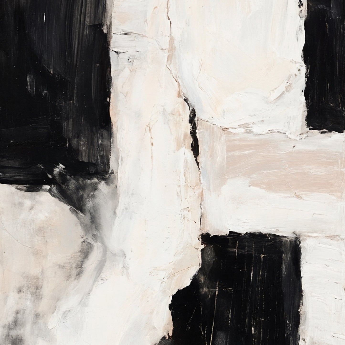 Modern abstract wall art, hand-painted oil painting