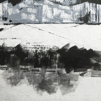 Modern abstract wall art, hand-painted oil painting