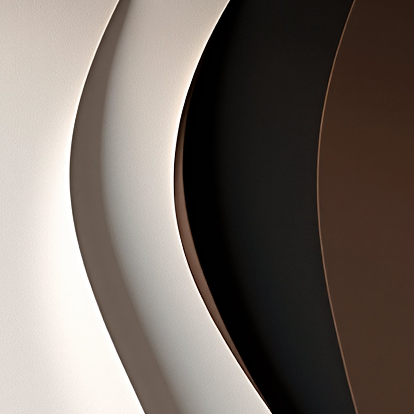 Beige and Brown Black Wall Sculptures, 3D Wood Wall Art, Minimalist Wall Hanging Home Decor