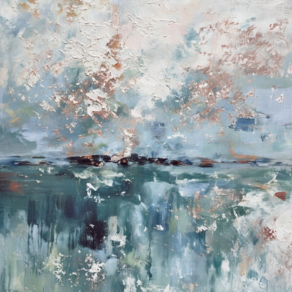 Modern abstract wall art, hand-painted oil painting