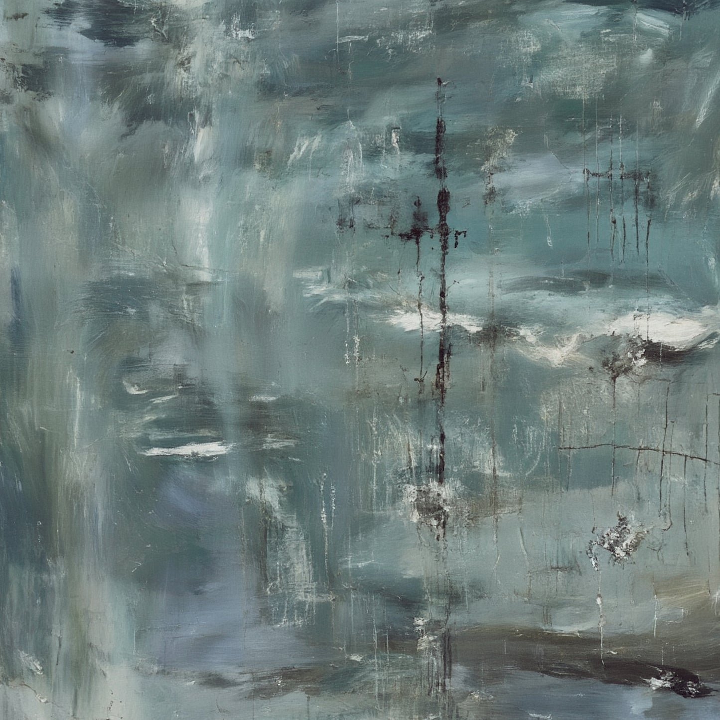 Modern abstract wall art, hand-painted oil painting