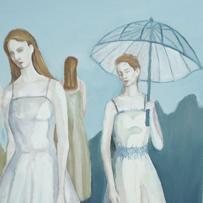 "solitary and Crowd (5)" hand-stretched canvas prints