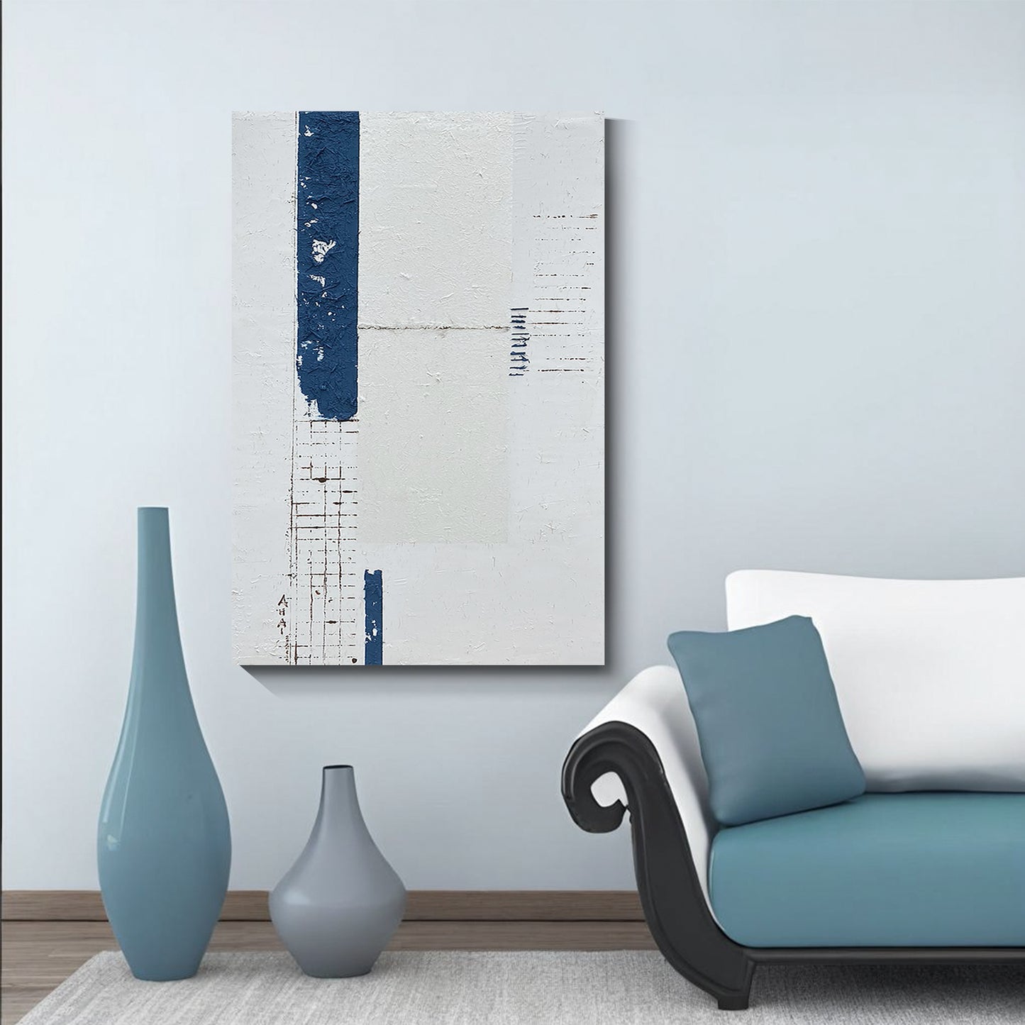 Modern abstract wall art, hand-painted oil painting