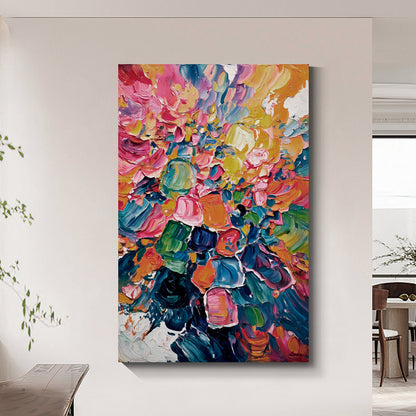 Modern abstract wall art, hand-painted oil painting