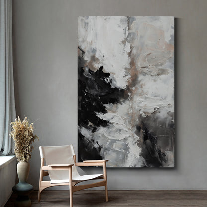 Modern abstract wall art, hand-painted oil painting