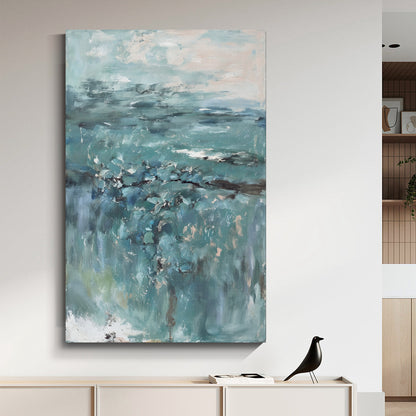 Modern abstract wall art, hand-painted oil painting