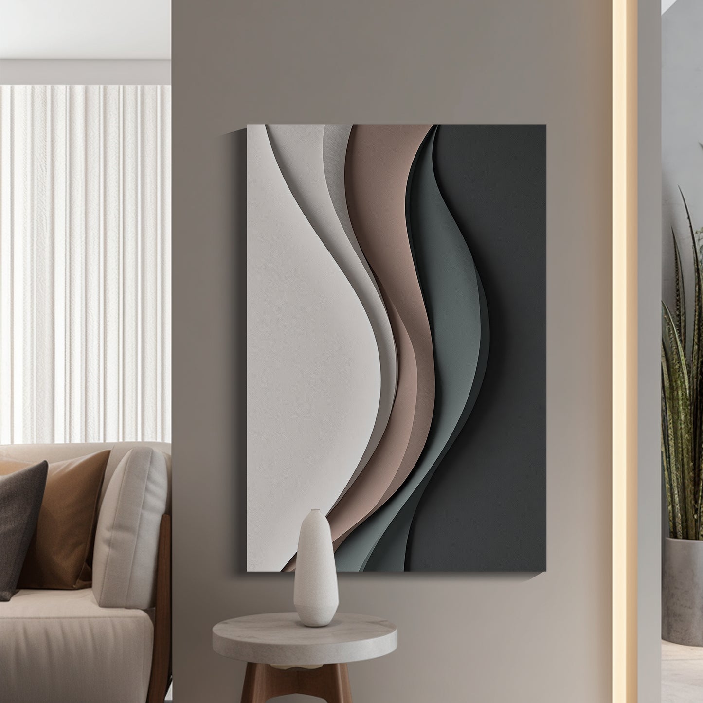 Multicolor Wall Sculptures, 3D Wood Wall Art, Minimalist Wall Hanging Home Decor