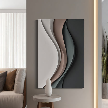 Multicolor Wall Sculptures, 3D Wood Wall Art, Minimalist Wall Hanging Home Decor