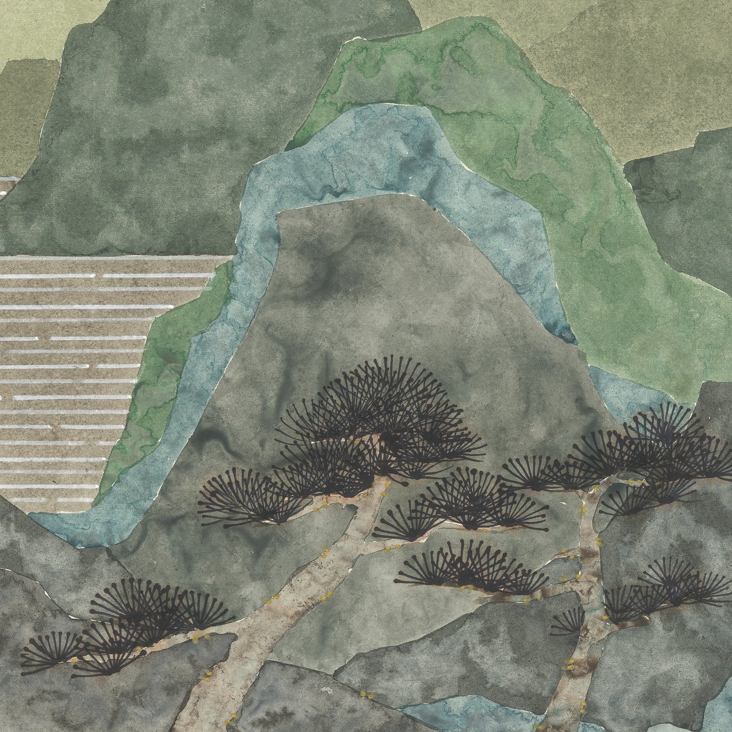 "Chinese Landscape 1" framed canvas prints