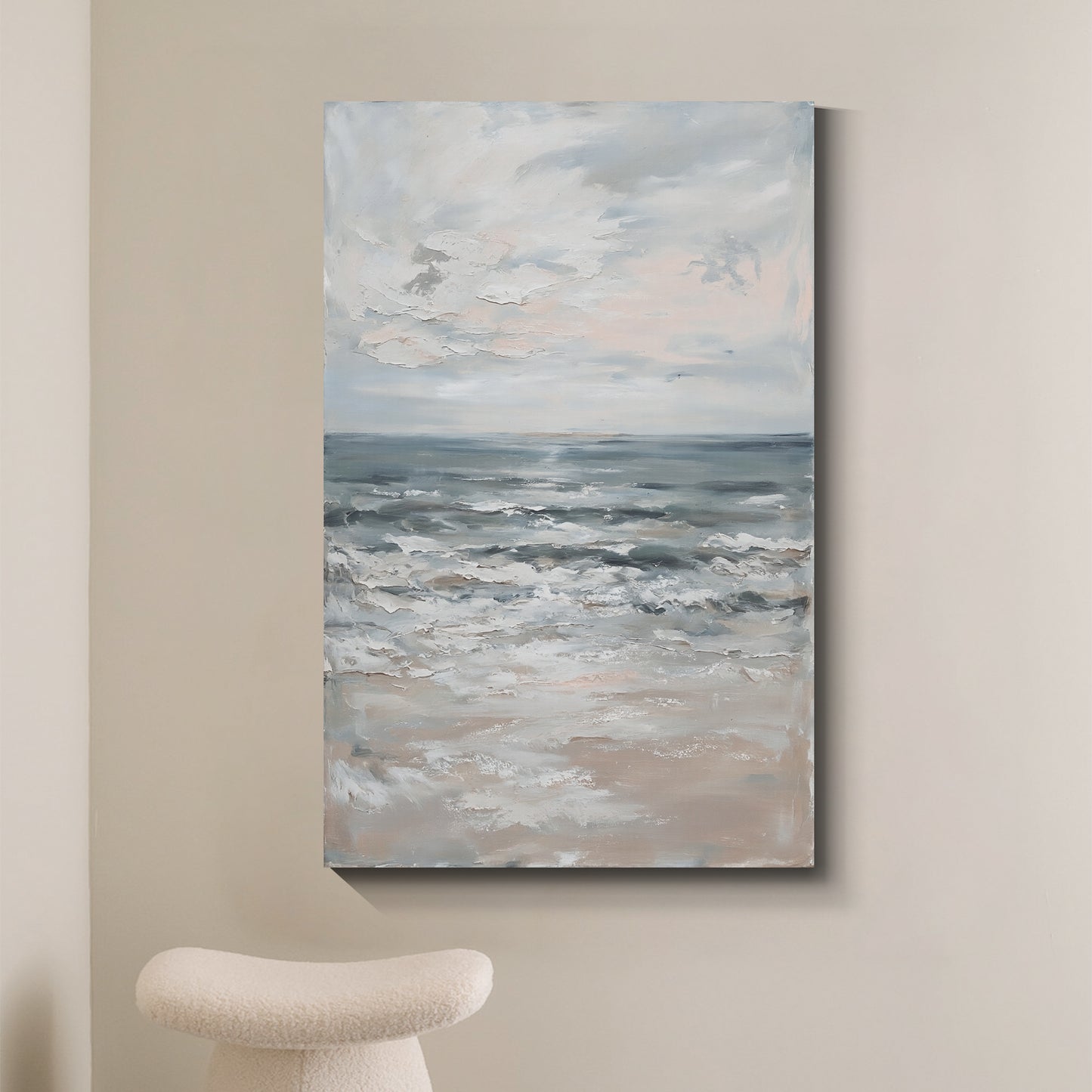 Modern abstract wall art, hand-painted oil painting
