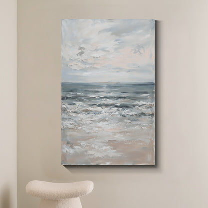 Modern abstract wall art, hand-painted oil painting