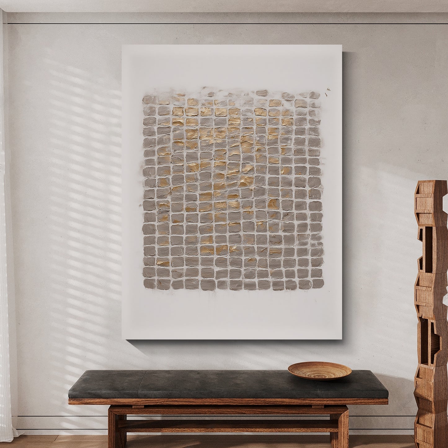 Modern abstract wall art, hand-painted oil painting