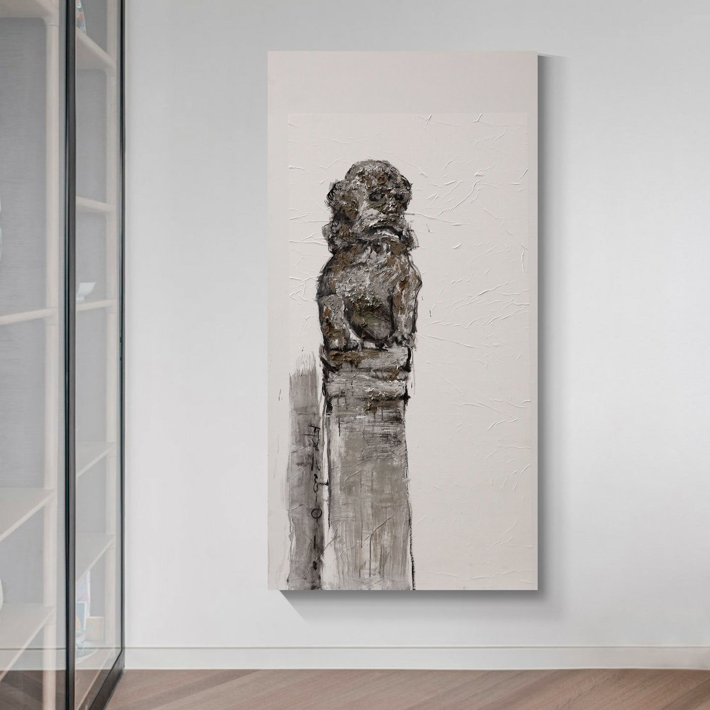 Modern abstract wall art, hand-painted oil painting