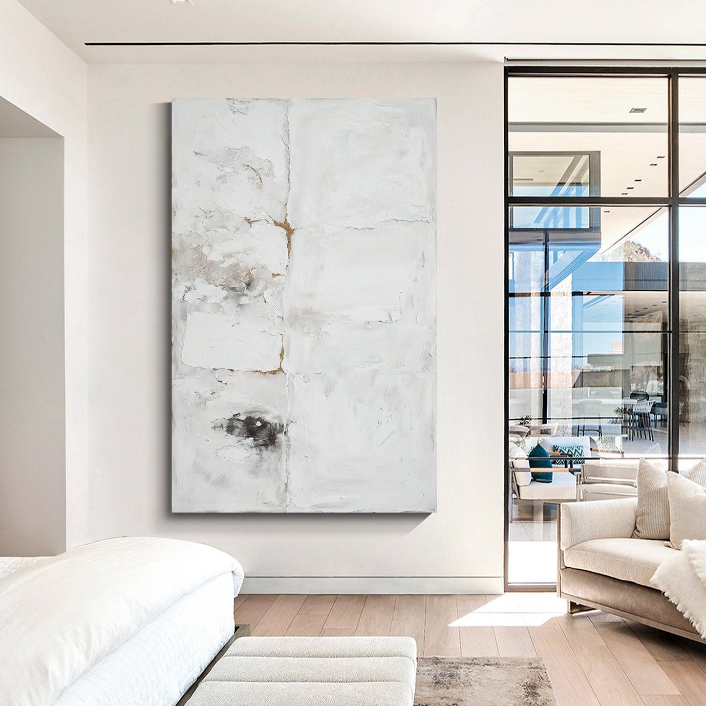 Modern abstract wall art, hand-painted oil painting