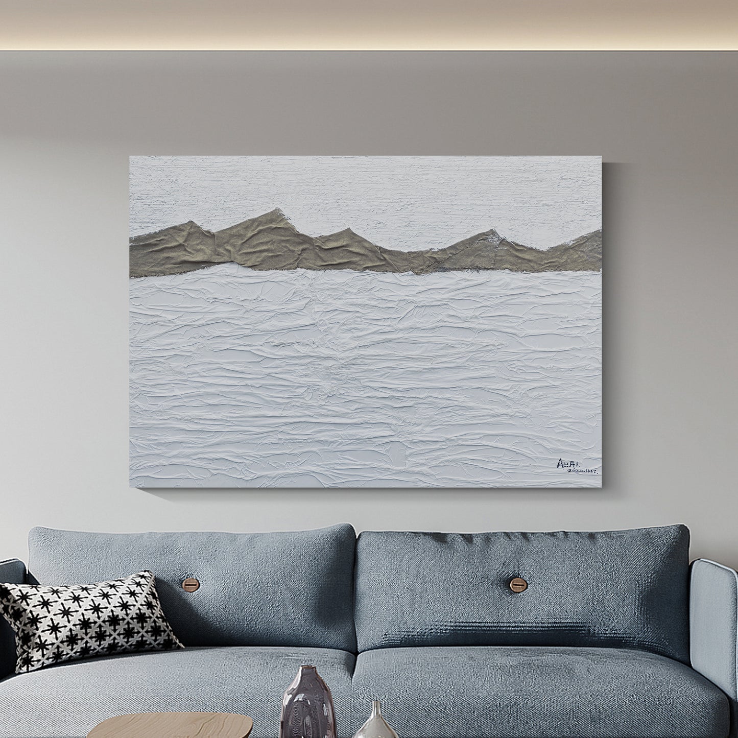 “Mountain Range” Texture painting