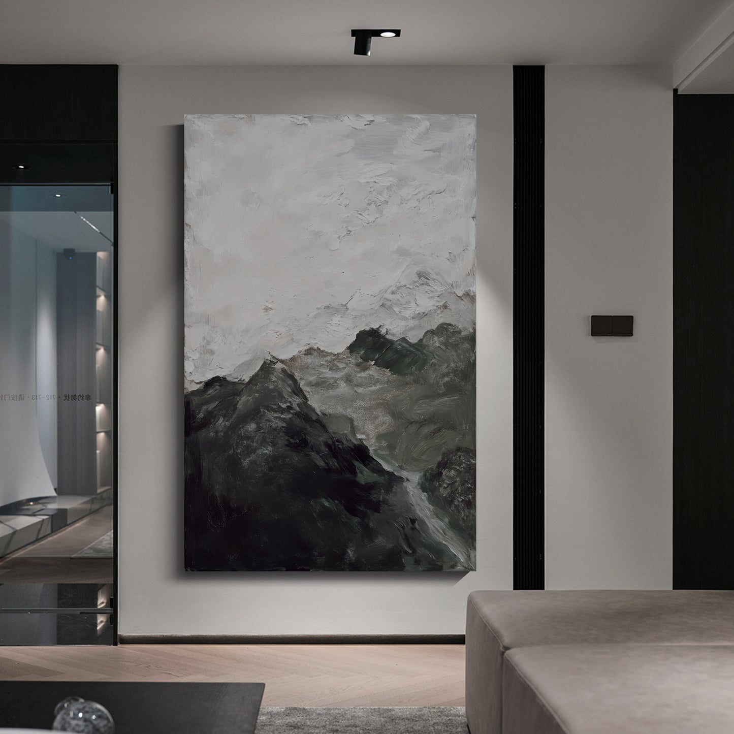 Modern abstract wall art, hand-painted oil painting