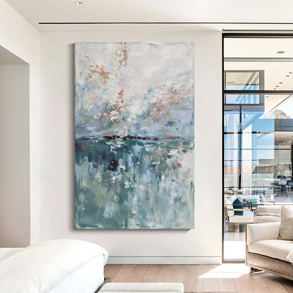 Modern abstract wall art, hand-painted oil painting