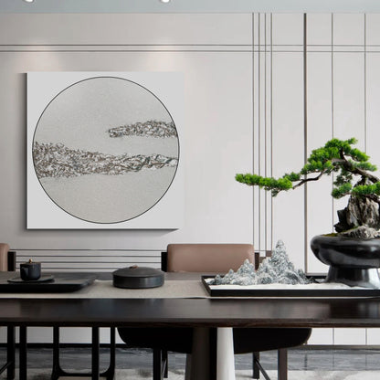 Modern abstract wall art, hand-painted oil painting