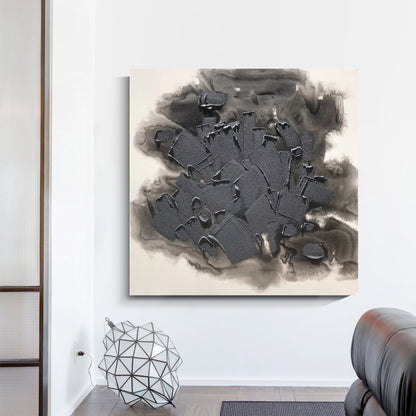 Modern abstract wall art, hand-painted oil painting