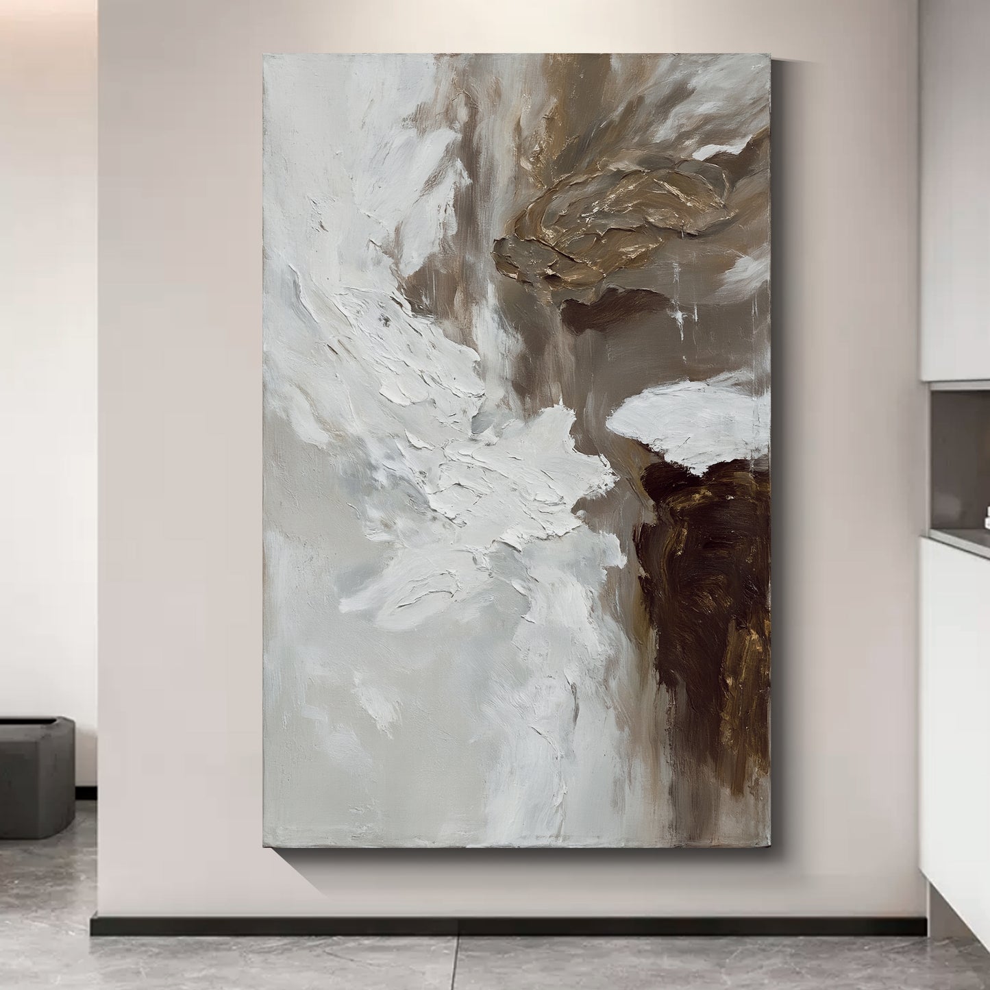 Modern abstract wall art, hand-painted oil painting